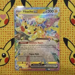 Pikachu ex Surging Sparks Ultra Rare Pokemon TCG 057/191 Scarlet & Violet - Image 1