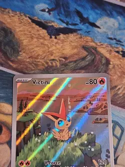 Pokemon Black Bolt / White Flare Victini SVP 208 Promo Illustration Rare NM - Image 2