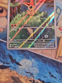 Pokemon Black Bolt / White Flare Victini SVP 208 Promo Illustration Rare NM - Image 3