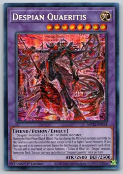 Despian Quaeritis MP22-EN141 Prismatic Secret Rare 1st Ed YuGiOh Near Mint - Image 1