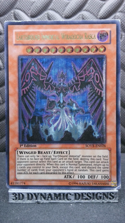 | Yugioh Earthbound Immortal Wiraqocha Rasca SOVR-EN026 1st Ultimate Rare HP | - Image 1