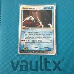 Pokemon EX Sandstorm Kabutops Card 97/100 Holo Rare TCG - Image 1