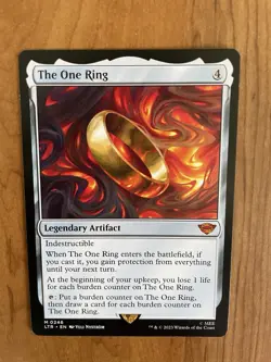 Magic The Gathering Lord Of The Rings Extended Art The One Ring Non Foil - Image 1