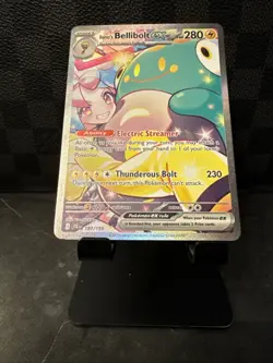 Pokemon Iono’s Bellibolt EX #183/159 Journey Together SIR NM TCG Card - Image 3