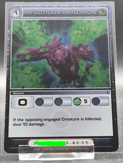Chaotic Card : Infectious Implosion Turn Of The Tide Rare Attack - Image 1