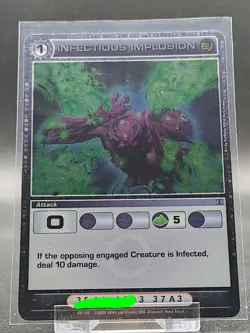 Chaotic Card : Infectious Implosion Turn Of The Tide Rare Attack - Image 1