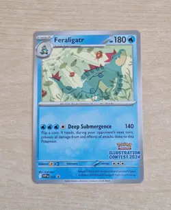 Feraligatr SVP 213 Illustration Contest 2024 Pokemon Card - Image 1