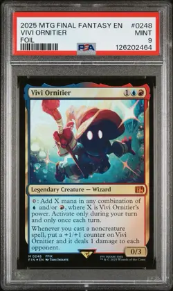PSA 9 MTG Final Fantasy VIVI ORNITIER Foil #0248 - Image 1