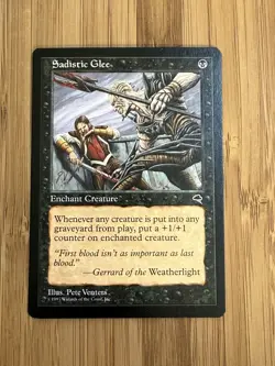 MTG Magic The Gathering Sadistic Glee Tempest NM - Image 1