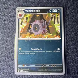Pokemon TCG Whirlipede (Master Ball Pattern) 055/086 Sv: Black Bolt Holo NM - Image 1