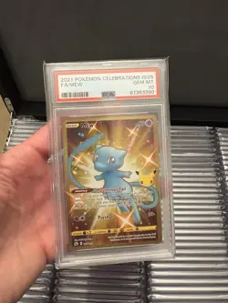 Mew 2021 Pokemon Celebrations #025 Shiny Full Art Gold Secret Rare PSA 10 - Image 1