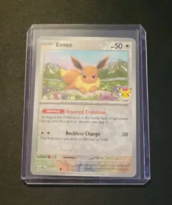 Eevee PRE Pokemon Day 074/131 Prismatic Holo Cosmos Stamped Promo English - Image 1