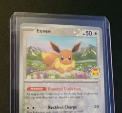 Eevee PRE Pokemon Day 074/131 Prismatic Holo Cosmos Stamped Promo English - Image 3