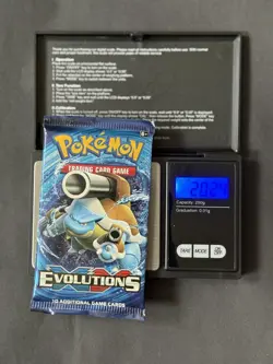 Pokemon XY Evolutions Booster Pack 20.24g New & Sealed Blastoise Artwork Heavy - Image 1