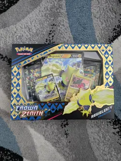 Pokemon TCG Crown Zenith Regieleki V Collection Box SEALED - Image 1