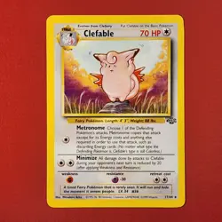 5-08-13 PWE pokemon unplayed 1999 jungle 17/64 clefable - Image 1