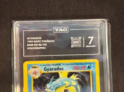 1999 Pokemon Base Set Unlimited Gyarados Holo Rare TAG 7 Near Mint 6/102 - Image 2