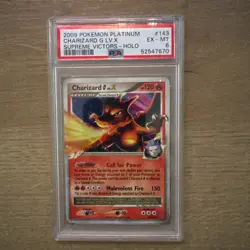 Pokemon TCG 2009 Charizard G LV.X Holo Card 143/147 Supreme Victors Rare PSA 6 - Image 1