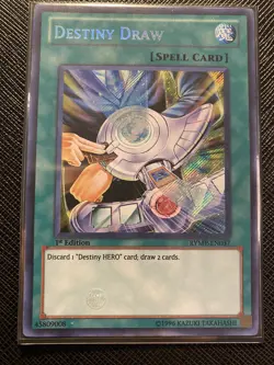 DESTINY DRAW - RYMP-EN037 - YuGiOh! Card - SECRET RARE - 1st Edition - NM - Image 1