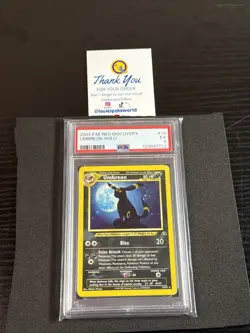 PSA 5 EX 2001 POKEMON NEO DISCOVERY #13 UMBREON-HOLO TRADING CARD - Image 1