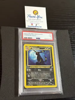 PSA 5 EX 2001 POKEMON NEO DISCOVERY #13 UMBREON-HOLO TRADING CARD - Image 2
