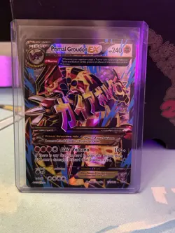 Pokemon Groudon EX Full Art Holo Ultra Rare Card XY Primal Clash 151/160 2015 - Image 1