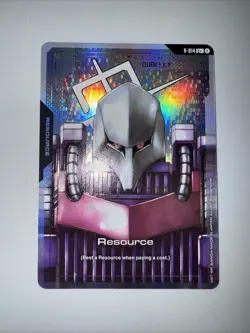 Gundam TCG Card Game Dual Impact Foil Resource GD02 C+ R-014 Qubeley Gundam - Image 1