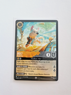 BOLT SUPERDOG 4/204 EN7 SUPER RARE ARCHAZIA'S ISLAND DISNEY LORCANA CARD - Image 2