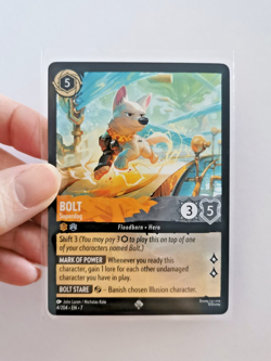 BOLT SUPERDOG 4/204 EN7 SUPER RARE ARCHAZIA'S ISLAND DISNEY LORCANA CARD - Image 5