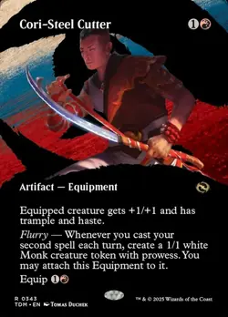 1x Cori-Steel Cutter - Borderless Heavy Play MTG Magic - Kid Icarus - - Image 1