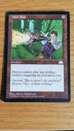 (mtg) Null Rod - Weatherlight - English - Played - Image 1