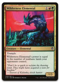 Wilderness Elemental #230 (NM) Commander 2016 C16 Magic MTG - Image 1