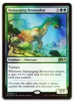Rampaging Brontodon (2018 Gift Pack) #GP5 (Foil) NM Gift Box Promos Magic MTG - Image 1
