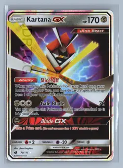 Pokemon Sun & Moon Crimson Invasion 70/111 Kartana GX - Image 1