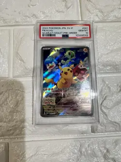 PSA10 2022 POKEMON JAPANESE SV PROMO 001 PIKACHU SCARLET & VIOLET PRE-ORDER - Image 3