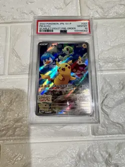 PSA10 2022 POKEMON JAPANESE SV PROMO 001 PIKACHU SCARLET & VIOLET PRE-ORDER - Image 4