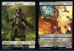 MTG 10 Soldier (004) // Arco-Flagellant Double-Sided Token, NM-Mint, English Uni - Image 1