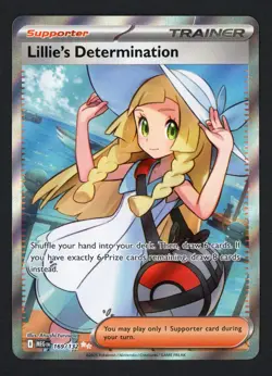 Lillie's Determination 169/132 ME01: Mega Evolution Ultra Rare Pokemon TCG - Image 1