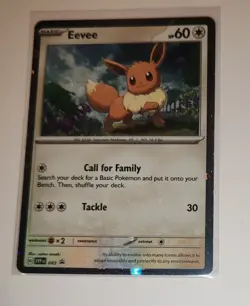 Pokemon, Eevee, SVP 043, Black Star Promo, Cosmos Holo, Near Mint/Mint Condition - Image 1