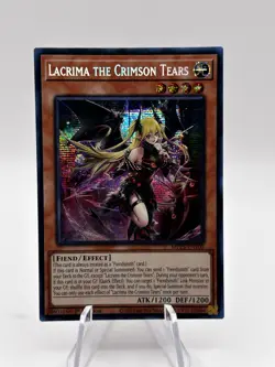 Lacrima the Crimson Tears MP25-EN100 Prismatic Secret Rare Yugioh! NM - Image 1