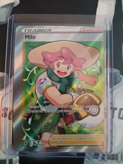 Pokemon TCG Astral Radiance Milo Holo Ultra Rare Card TG27/TG30 Miscut Error - Image 1