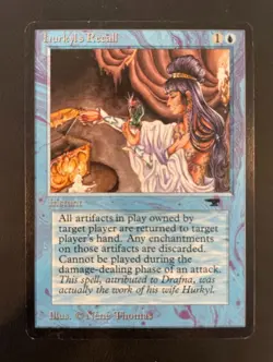 Hurkyl's Recall - LP - Antiquties - Mtg - Image 1