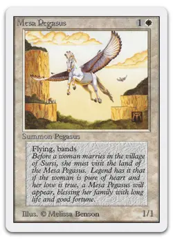 Mesa Pegasus (NM) Unlimited Edition 2ED Magic MTG - Image 1