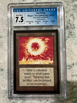 Sol Ring - Collectors Edition Int - NM+ Graded CGC - Front is Flawless - Image 1