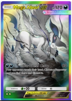 (EN) Mega Absol Rainbow - Full Art - Mega Pack - Pokemon TCG Pocket PTCGP - Image 1