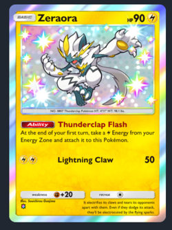 (EN) Zeraora - Full Art - Mega Pack - Pokemon TCG Pocket PTCGP - Image 1