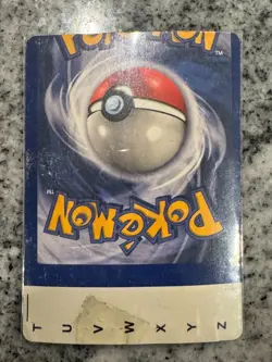 Non Factory Cut NFC Pokemon 1999 Fossil Holo Raichu with large exposed holo area - Image 4
