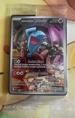 Sealed Team Rocket's Wobbuffet Promo Pokemon Center Stamped Destined Rivals - Image 1