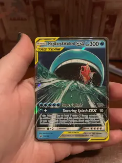 Pokemon TCG Magikarp & Wailord GX SM166 Sm Holo - Image 1