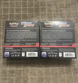 LOT OF 2 POKEMON CROWN ZENITH FACTORY SEALED BOOSTER BUNDLES - Image 2